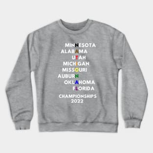 NCAA Nationals 2022 Rainbow Crewneck Sweatshirt